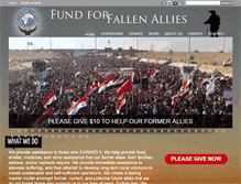 Tablet Screenshot of fundforfallenallies.org